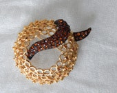 CORO Rhinestone Brutalist Pin - Unique Elegance