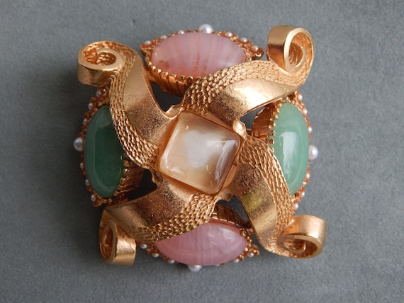 Fabulous JAY STRONGWATER Gem of the Sea Brooch Pi… - image 1
