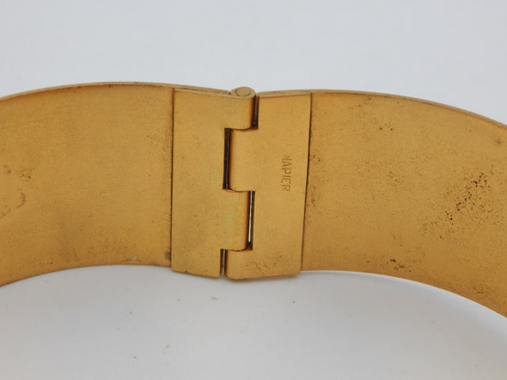 NAPIER Buckle Cuff Bracelet Art Nouveau Style - image 10