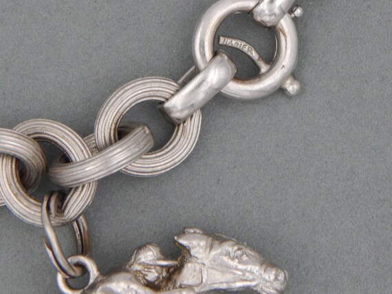 NAPIER Jockey on Horse Charm Bracelet - Kentucky … - image 8