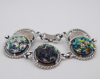 SARAH COVENTRY Northern Lights Carnival Glass Bracelet - Shimmering Galaxy