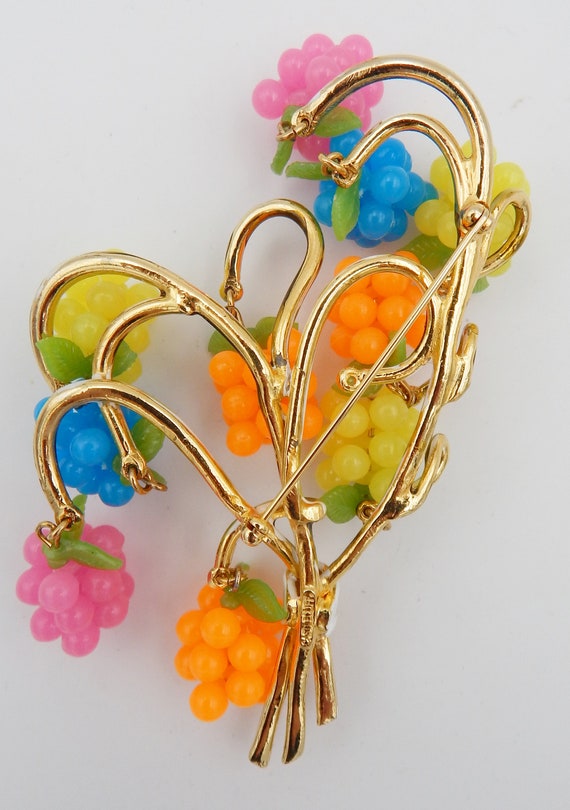 CASTLECLIFF Delightful Fruit Pin Chandelier Earri… - image 6