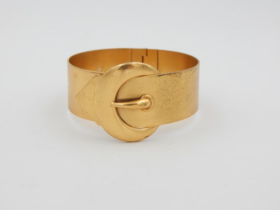 NAPIER Buckle Cuff Bracelet Art Nouveau Style - image 2