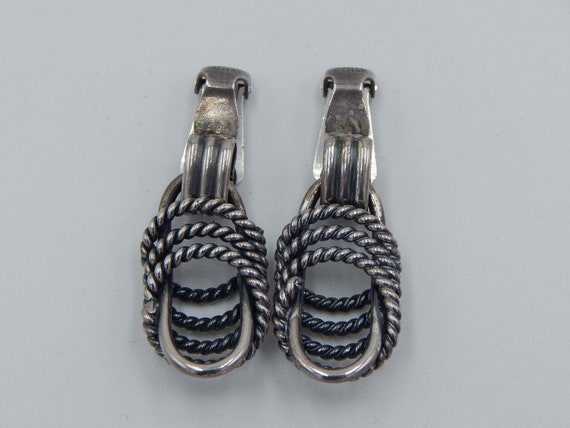 NAPIER Bracelet & Earrings - Circular Layered Ear… - image 7