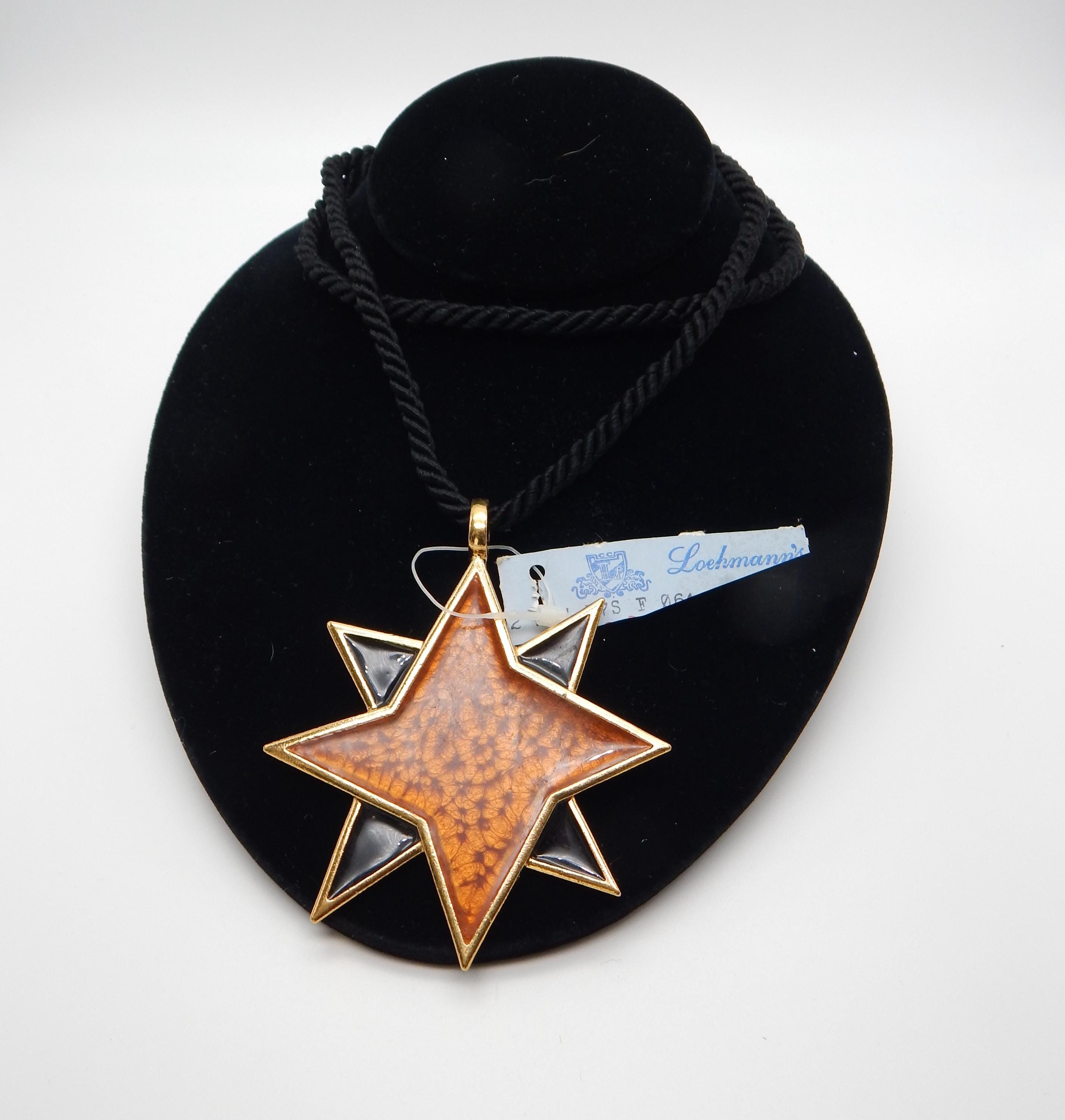希少 Yves Saint Laurent リヴゴーシュ 星形 スター ブローチ