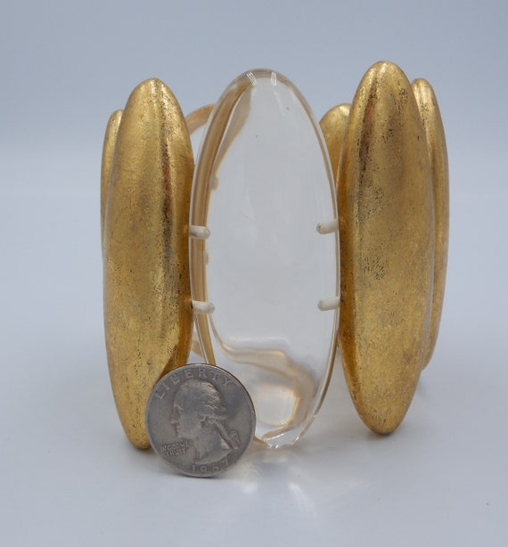 MONIES Gerda Lynggaard Lucite Gold Bracelet - Sta… - image 10