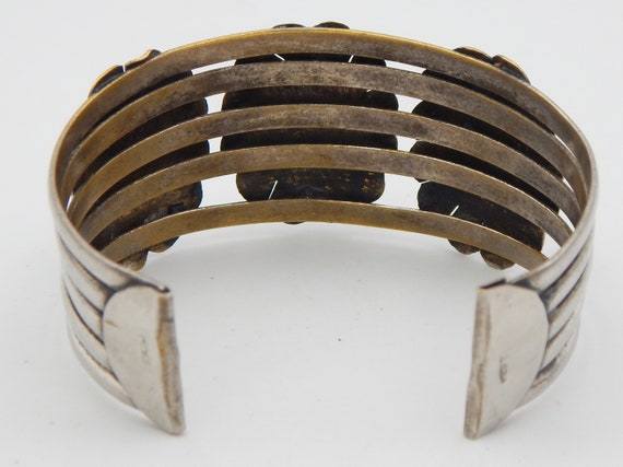 EGYPTIAN REVIVAL Scarab Cuff Bracelet - image 6