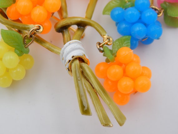 CASTLECLIFF Delightful Fruit Pin Chandelier Earri… - image 5