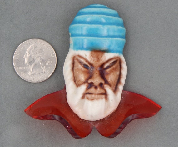 ELZAC Sultan Lucite Pottery Pin - Oriental Flair - image 4