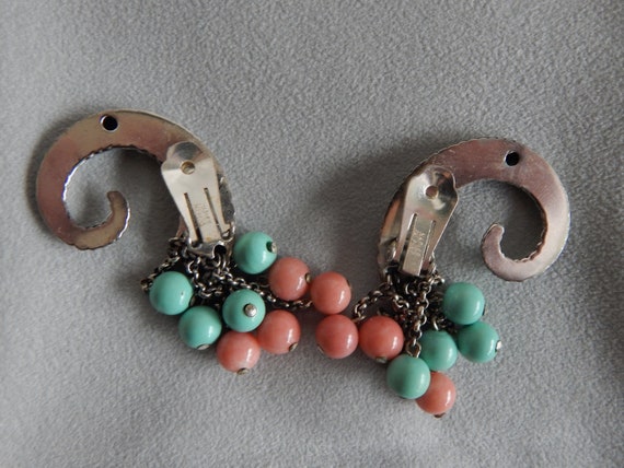 NAPIER Ram Horn Stylized Earrings - Earlier Piece - image 7