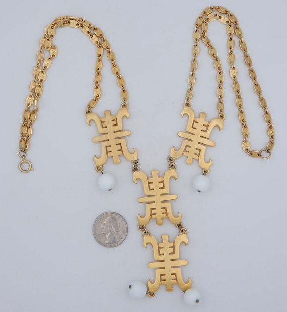 CASTLECLIFF Asian Influence Statement Necklace - … - image 10