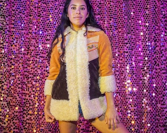 Killer Queen - 1970s, Vegan, Penny Lane Coat, Shearling Coat, Afghan Coat, Faux Shearling Coat, Princess Coat, Sheepskin Coat, Almost Famous