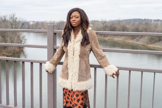 Penny Lane Coat, Large, Shearling Coat, Almost Fam