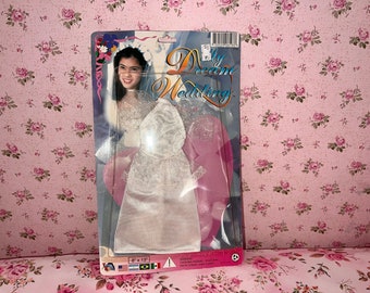 80s, Rare, Dream Bride, My Dream Wedding, Doll Dress, Barbie, Poof sleeves, Deadstock NWT