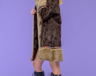 Private Eyes - 1960s Rare, vegan, faux fur, Penny Lane Coat, Shearling Coat, Afghan Coat, Faux Shearling, Princess Coat, Almost Famous
