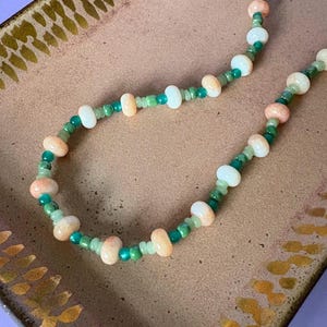seaside beaded necklace