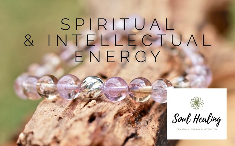 Sterling Silver Gemstone Bracelet Ametrine Stone Crystals For Spiritual and Intellectual Energies.