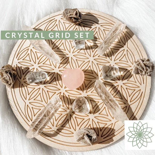 Seed Of Life Crystal Grid. Desktop Crystals, Room Deco.