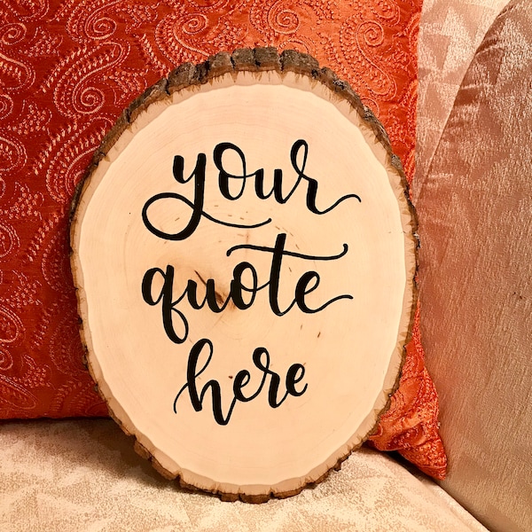 Wood Slice Painting Etsy