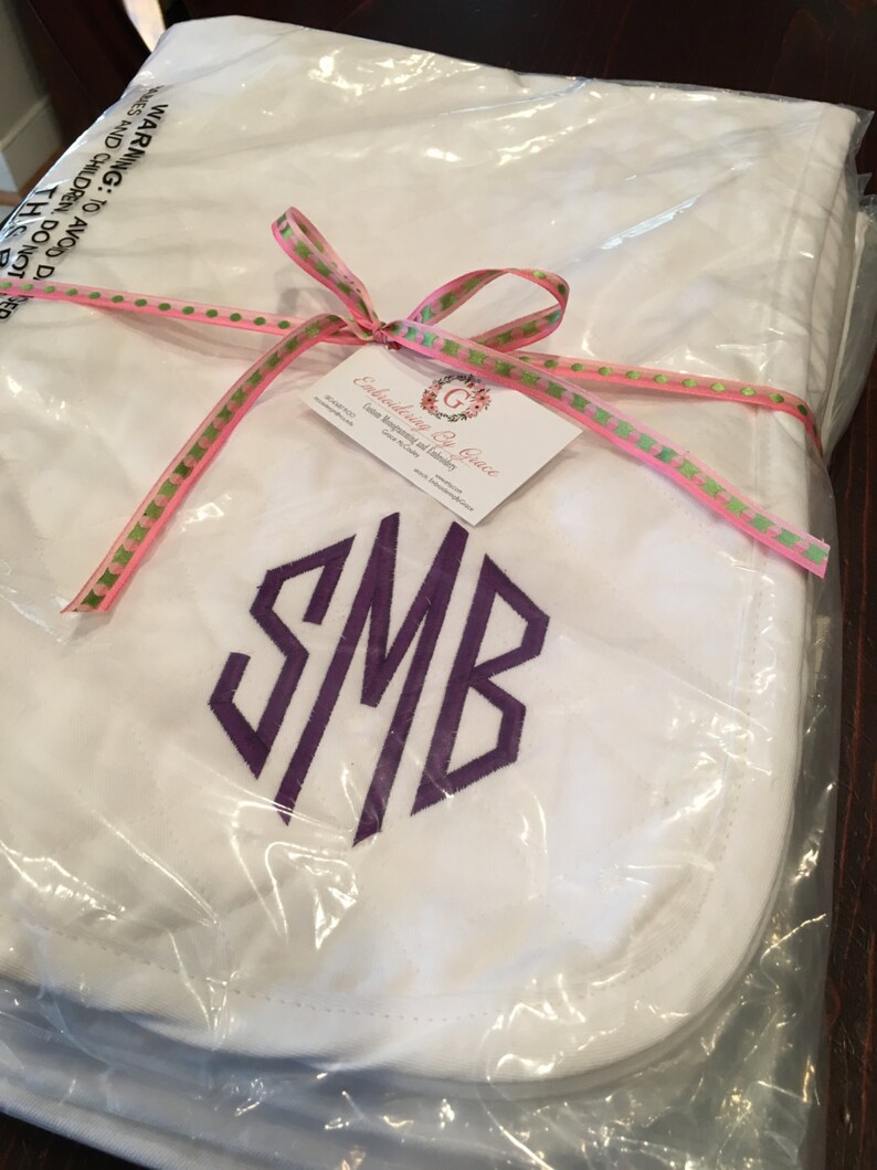 Custom Monogrammed Horse Saddle Baby Pad