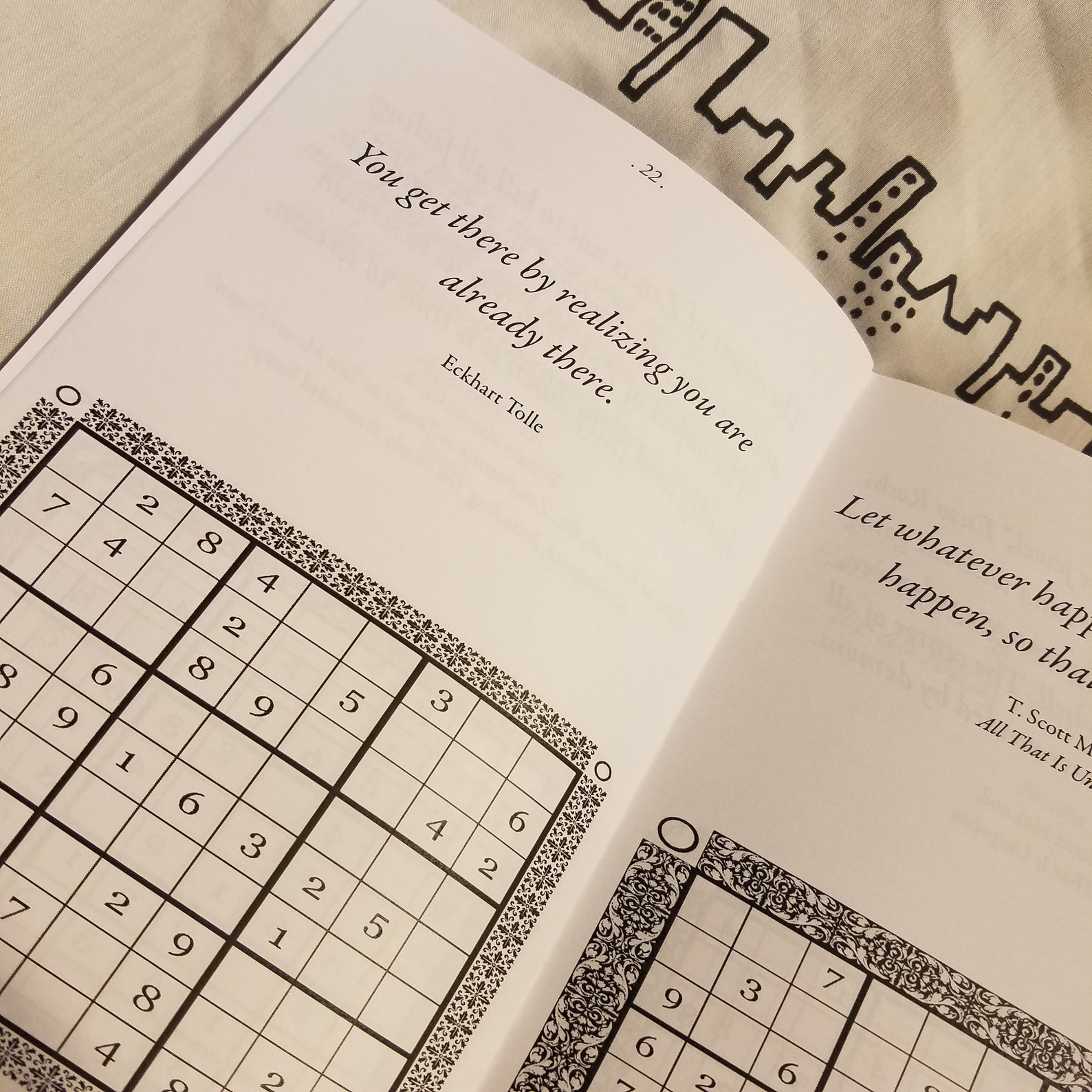 Zen Sudoku Puzzles Zine a good time number game Zen quote | Etsy