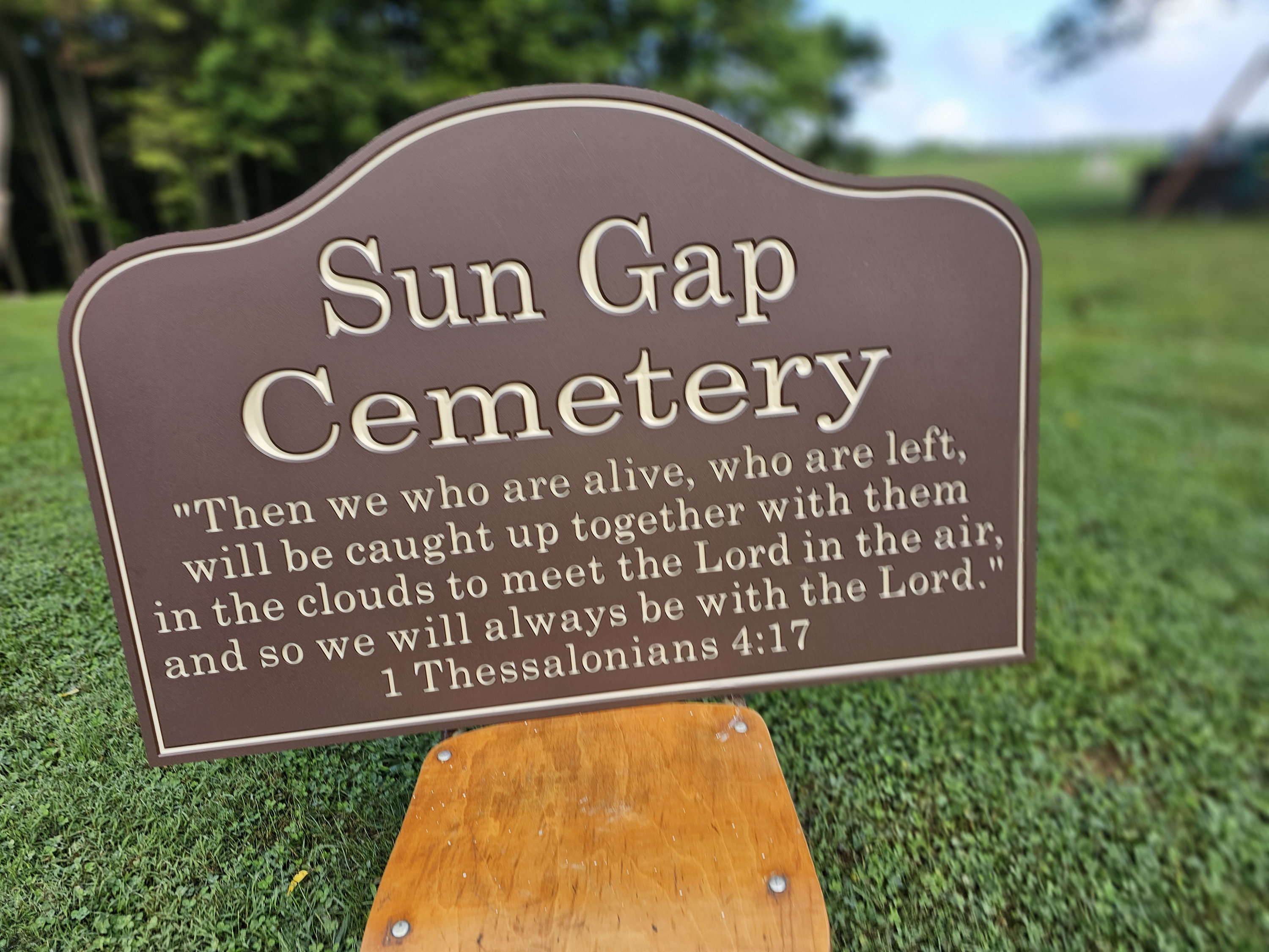 Cemetery Sign- Customizable-indoor/outdoor-no UPKEEP!! - Etsy