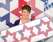 Hollow Star Table Runner, Krista Moser, Cut Loose Press, Modern Quilt Pattern, CGR60DIA Ruler, Printed Pattern