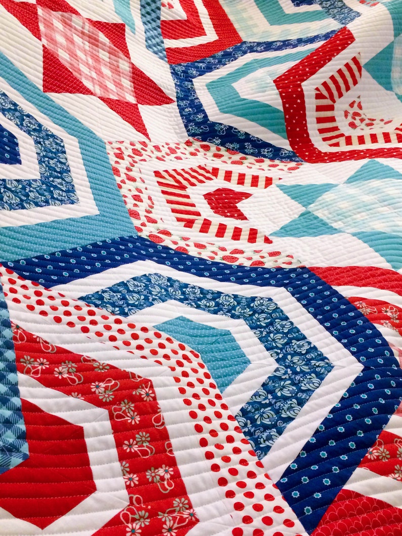 Summer Swag Krista Moser Modern Quilt Pattern CGR60DIA | Etsy