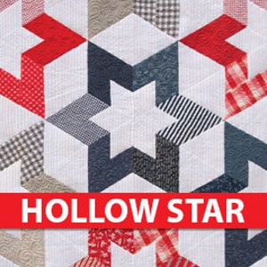 Hollow Star Krista Moser Patterns Modern Quilt Pattern, Uses CGR60DIA Ruler, Digital Download image 1