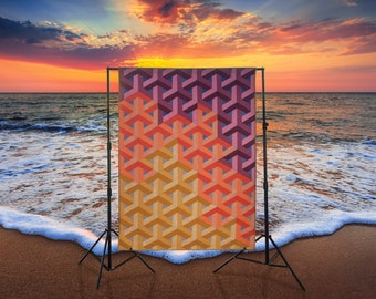 Entangled Sky, Krista Moser Patterns, Escher Quilt Pattern, 3D