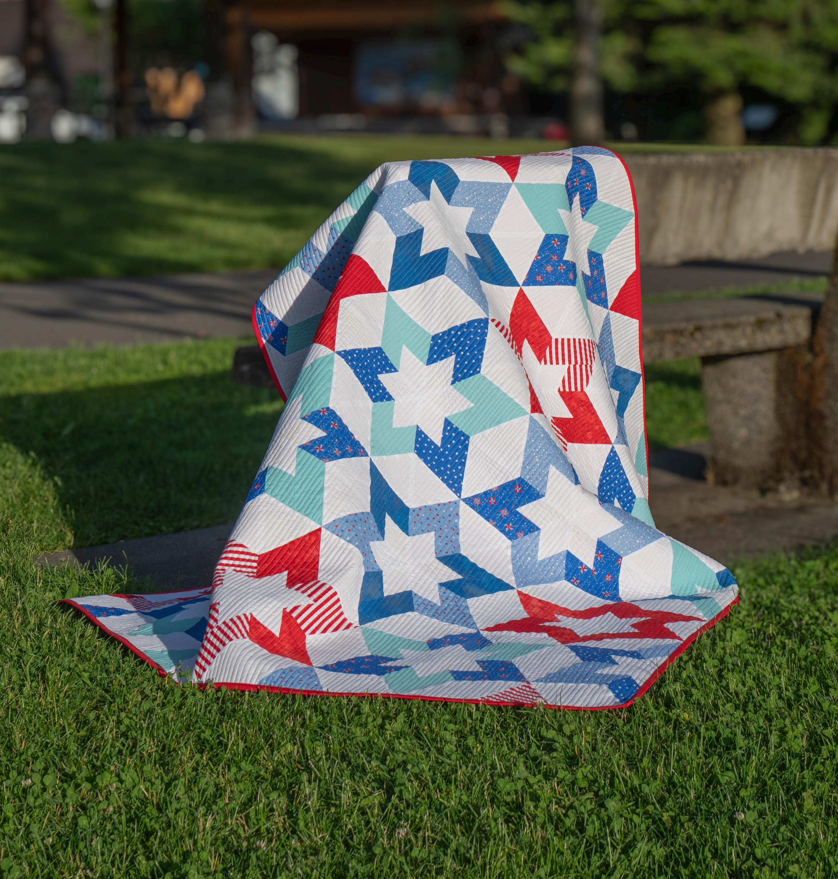 Storm Star Mini Pattern Hollow Star Mini, Krista Moser Patterns, Modern Quilt Pattern, Uses ...