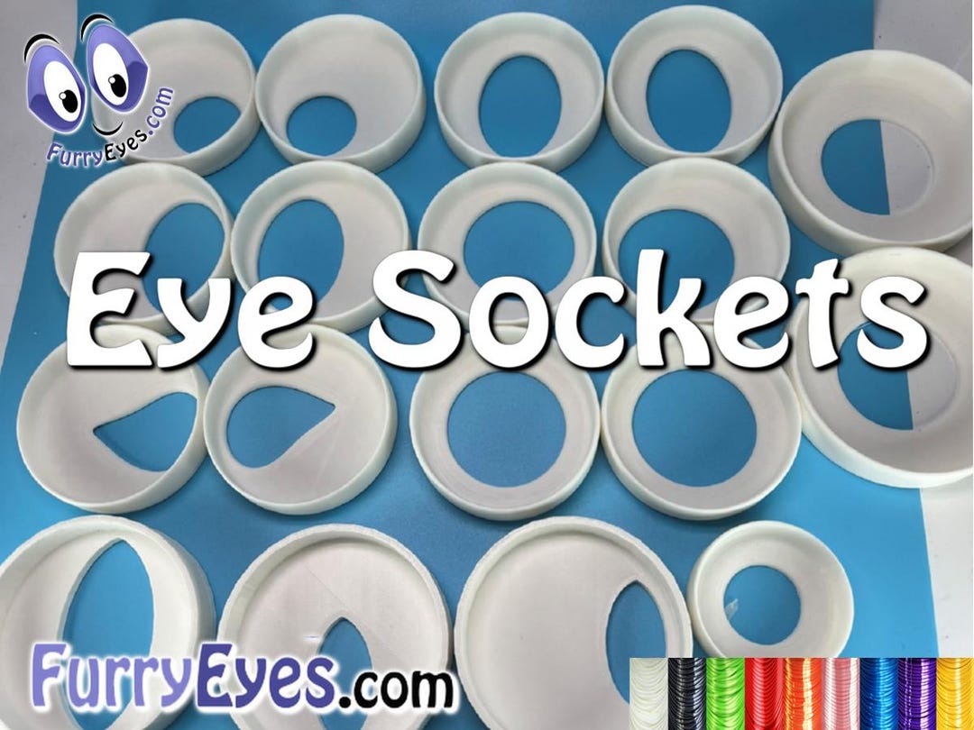 ES1 Eye Sockets - 26 Styles - 16 Sizes - 9 Colors - 3D Printed - One ...