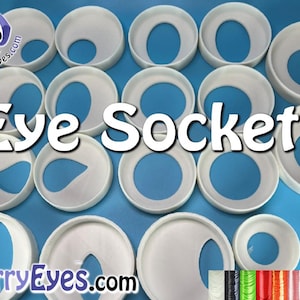 ES1 Eye Sockets - 26 Styles - 16 Sizes - 9 Colors - 3D Printed - One Pair, Left and Right - Fursuiting - Furries - Cosplay - FurryEyes