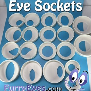 ES1 Eye Sockets - 26 Styles - 16 Sizes - 9 Colors - 3D Printed - One ...
