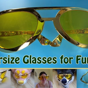 Fur suit Rock and Roll Sun Glasses for Furrys - Fursuiting - looks good - oversize