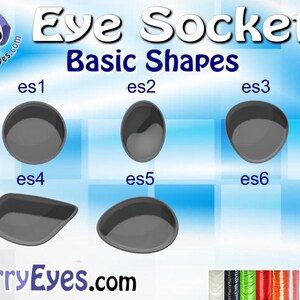 ES4 Eye Sockets - 26 Styles - 16 Sizes - 9 Colors - 3D Printed - One ...