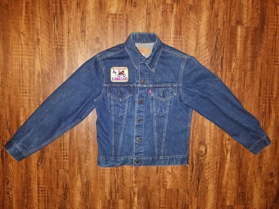 Single Stitch 70s Levis 0217 Denim Jacket W Kawasaki Etsy