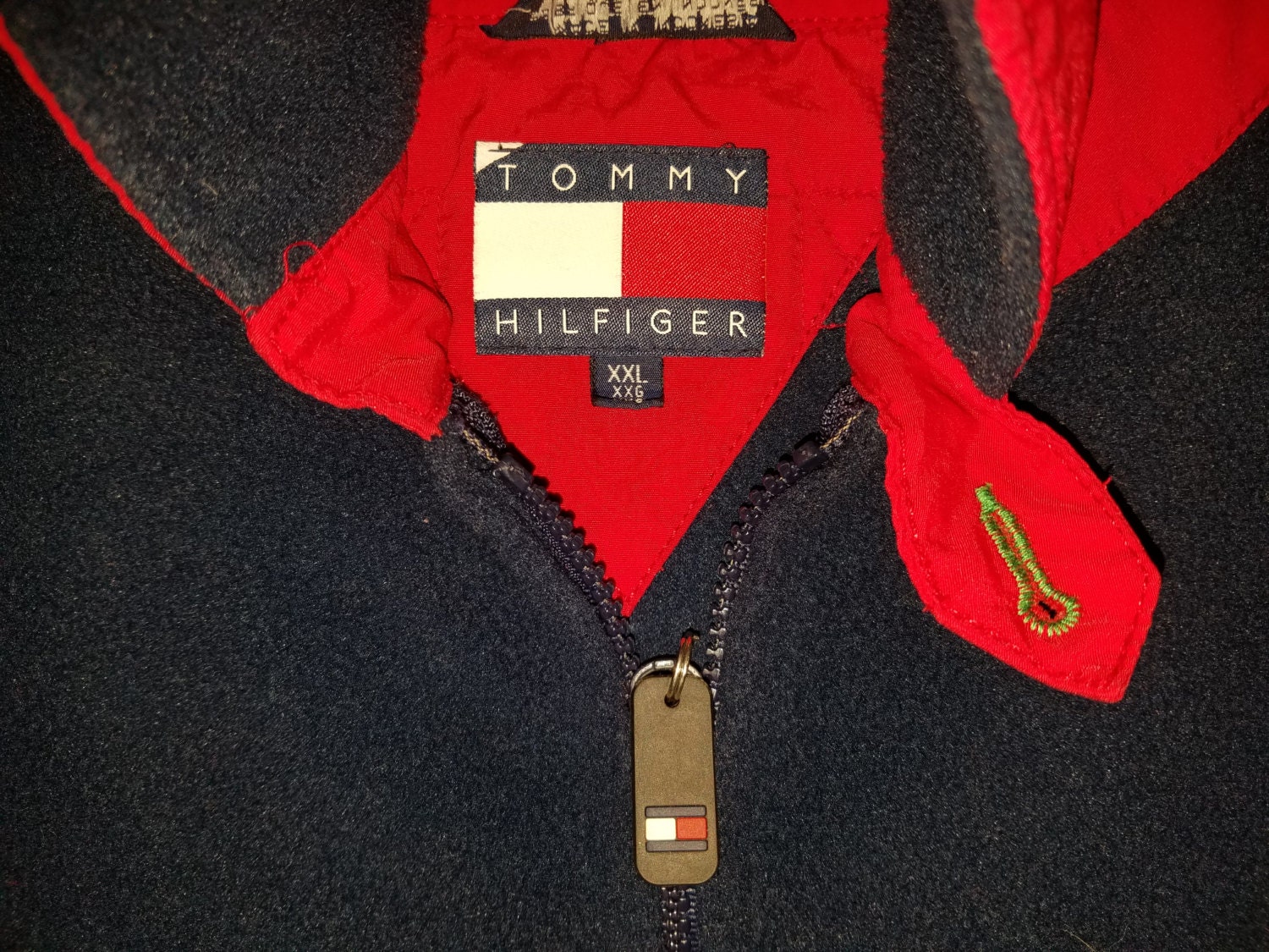 90s Classic Tommy Hilfiger Fleece Jacket - Etsy