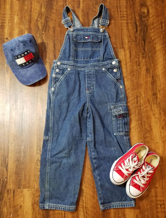 90s Kids Tommy Jeans Overalls Etsy