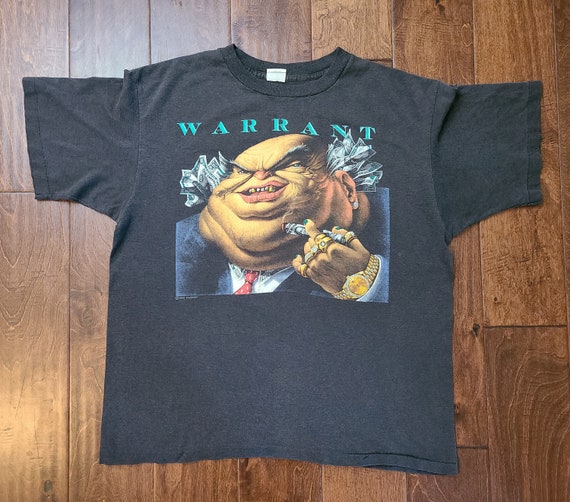 1988 Warrant Glam Metal Rock Band Tee