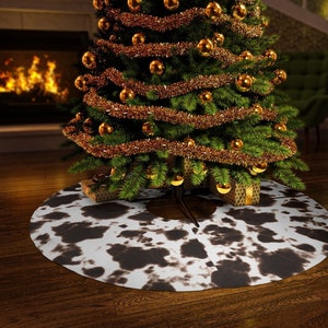 Cow tree skirt cheap