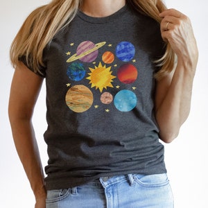 Out of This World Outerspace Planets Unisex Short Sleeve Tee