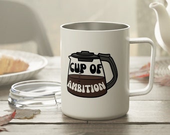 Cup of Ambition Dolly Parton Insulated Coffee Mug, 10oz