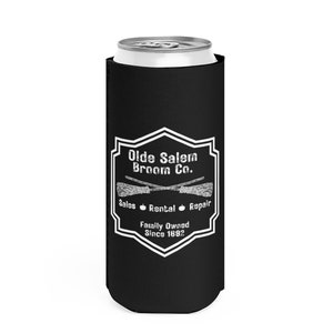 Olde Salem Broom Co. Witch Halloween Slim Can Cooler