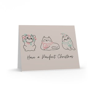 Have A Meowy Christmas Holiday Greeting cards (verkrijgbaar in 8, 16 en 24 stuks)
