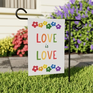 Love is Love Pride Garden Yard Flag