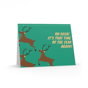 Oh Hert! Kerstvakantie Wenskaarten (verkrijgbaar in 8, 16 en 24 stuks)