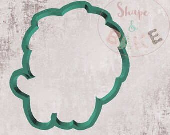 Santa Head Cookie Cutter Stamp - RM-0464 | Country Kitchen SweetArt