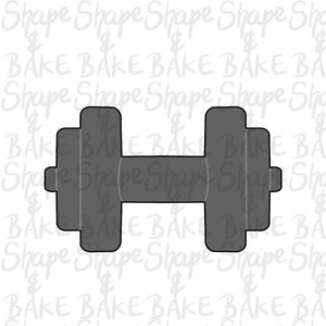 Dumbbell cookie cutter