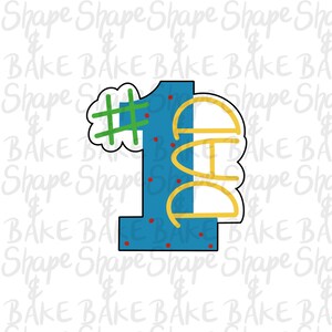 1 Dad cookie cutter